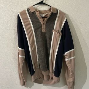 Mocha colorblock sweater
